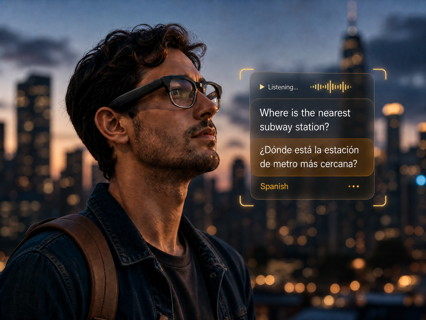 Wodamo smart glasses translating in real time